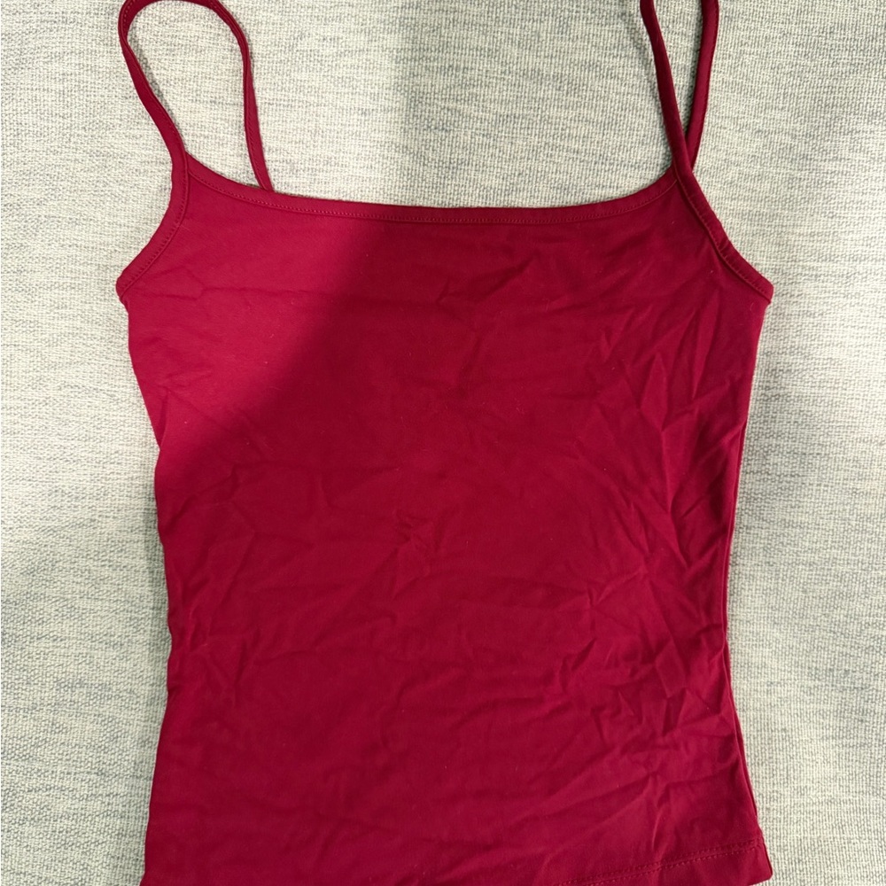 Garage Red Spaghetti Strap Top